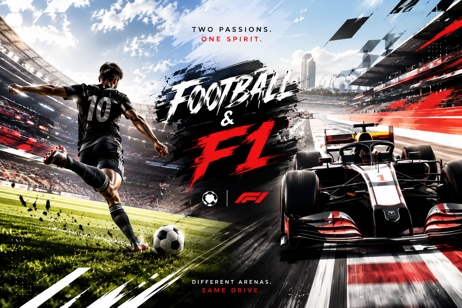 Football & F1 — Two Passions, One Spirit